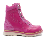 001 Fuchsia leather combi