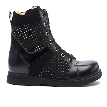 005 Black fantasy leather