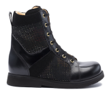 005 Black fantasy leather