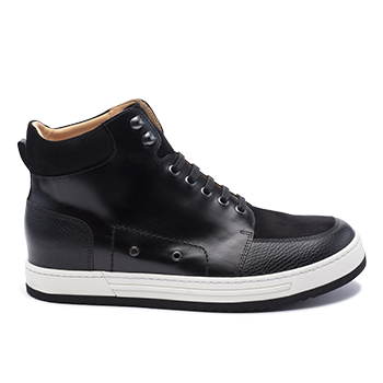 039 Black grain leather