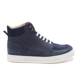 042 Navy grain leather