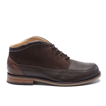 043 Brown grain leather