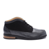 045 Black polished leather