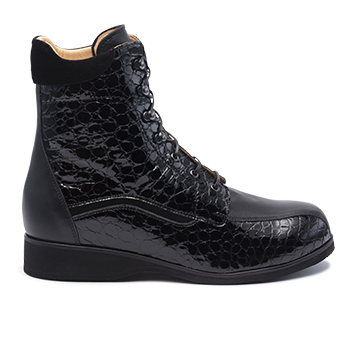 053 Black fantasy leather