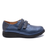 092 Navy shinny leather