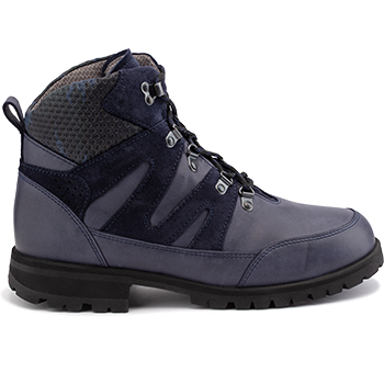 WP2001/P1653 waterproof leather navy combi