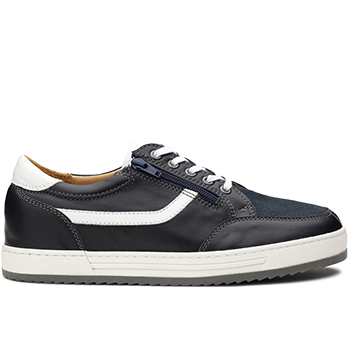 L1803/X1803 leather navy/white combi