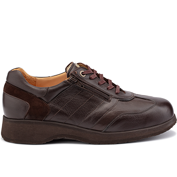 L1674/X1874 leather dark brown combi