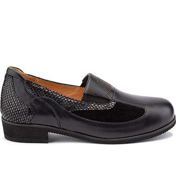 L1602/X872 fantasy leather black combi
