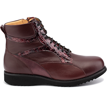 L1605/X1504 fantasy leather bordeaux combi