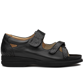 L1602/S1662 fantasy leather black combi