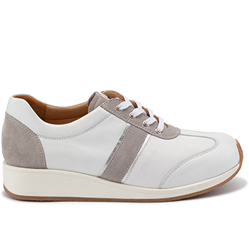 L1601/X1851 leather white/grey combi