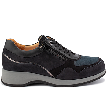 N1803/P402 nubuck navy/black combi