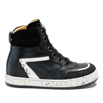 Spencer - NM1902/L1602 leather black/white combi