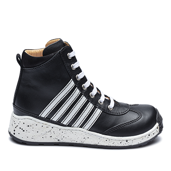 Shinny - R502/L1601 leather black/white combi