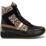 7232.2.030 Leather Black/Leopard Beige Combi