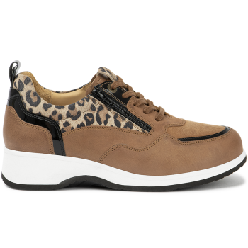 7041.3.303 Leather Cognac/Leopard Beige Combi