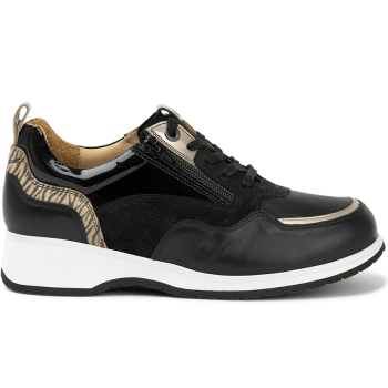 7041.2.040 Leather Black/Zebra Beige Combi