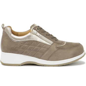 7042.3.554.2 Leather Taupe/Gold Combi
