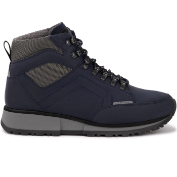 7729.0.220 Water Resistant Leather Navy/Grey Combi