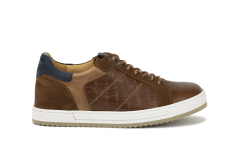 7536.3.333 Croco Leather Cognac Combi