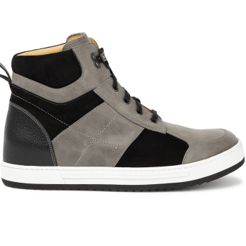 229 Leather Grey/Black Combi