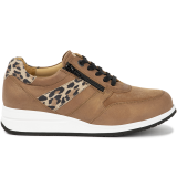 7038.3.333 Leather Cognac/Leopard  Beige Combi