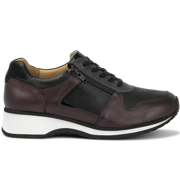 7031.2.908 Leather Burgundy/Black Combi