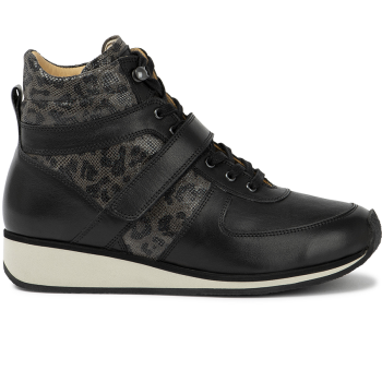 7245.2.000.1 Leather Black/Leopard Grey