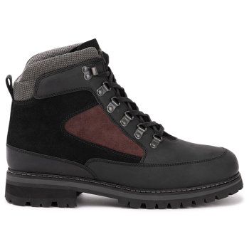 7243.0.009 Water Resistant Leather Black/Burgundy Combi