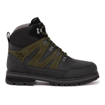 7241.0.007 Water Resistant Leather Black/Olive  Combi