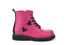 531685.660 Leather Fucshia/Fantasy Split Suede Black