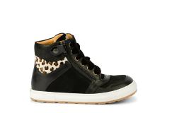 531699.000.2 Leather Black/Leopard Off-White Combi