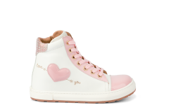 531703.616 Leather White/Patent Pink Combi